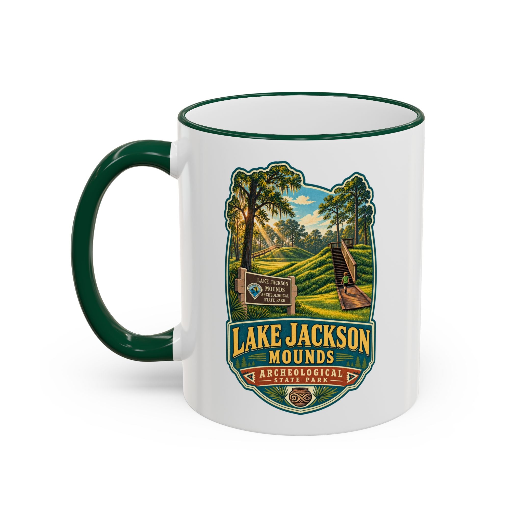 Lake Jackson Mounds Accent Rim & Handle 11oz/15oz