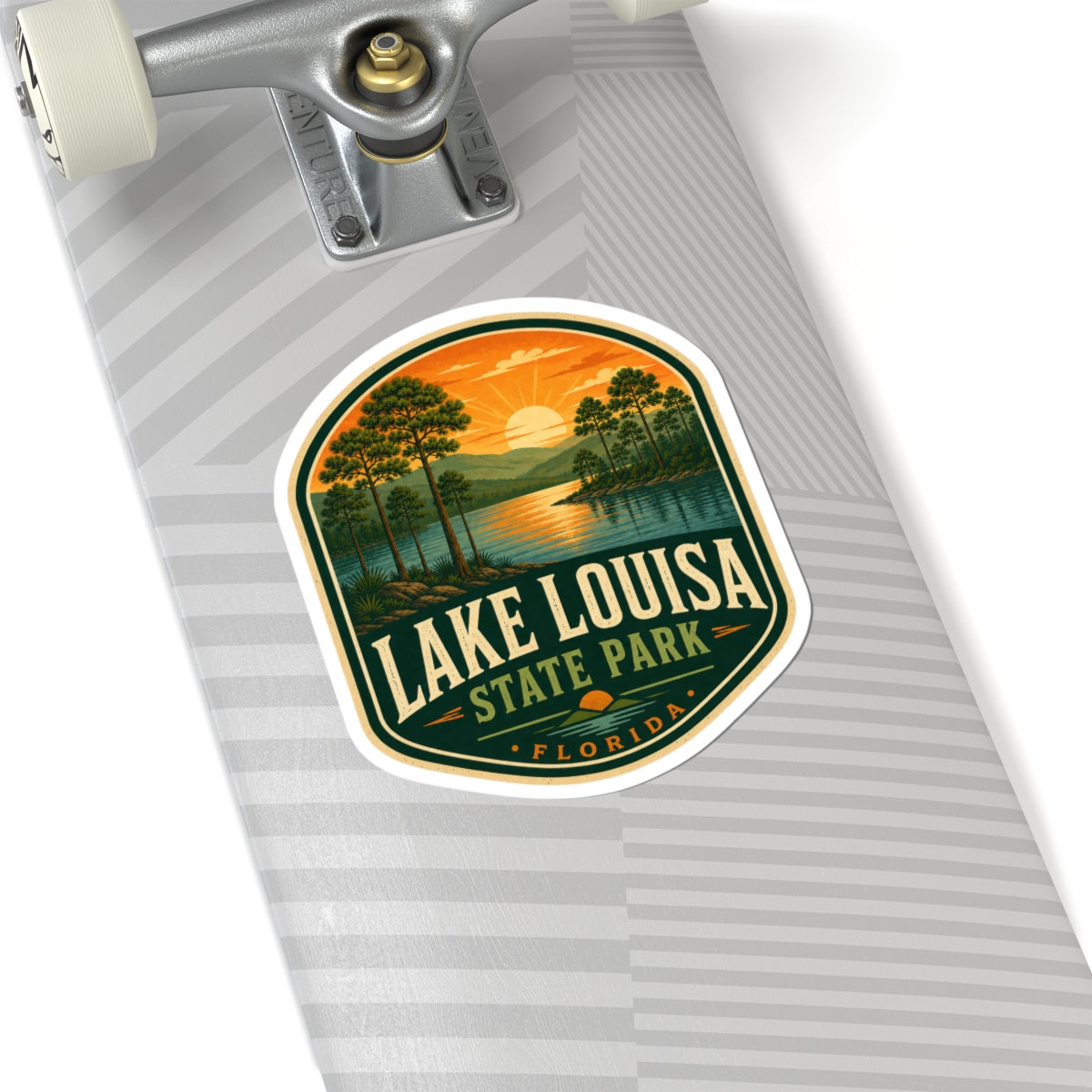 Lake Louisa State Park Sticker — Retro Sunset Florida Nature Decal