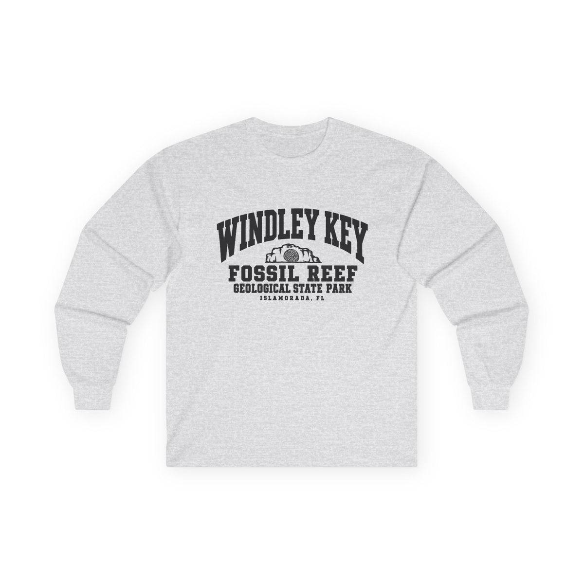 Windley Key Fossil Reef Geological State Park Logo- Long Sleeve Tee