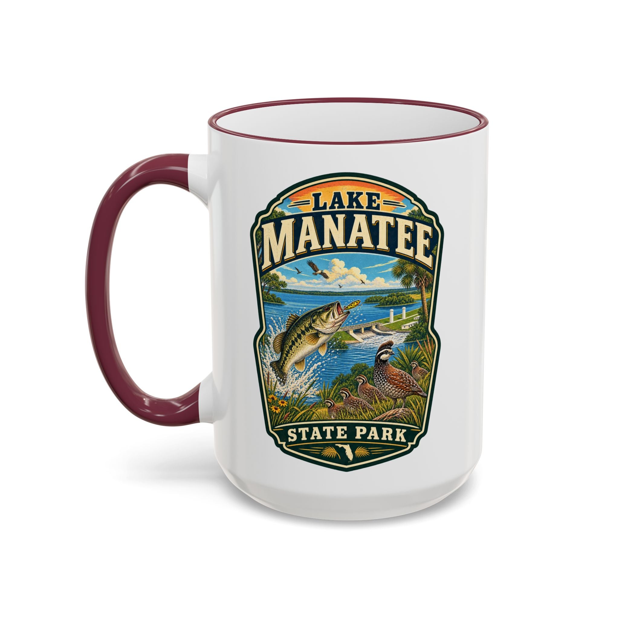 Lake Manatee Accent Rim & Handle 11oz/15oz