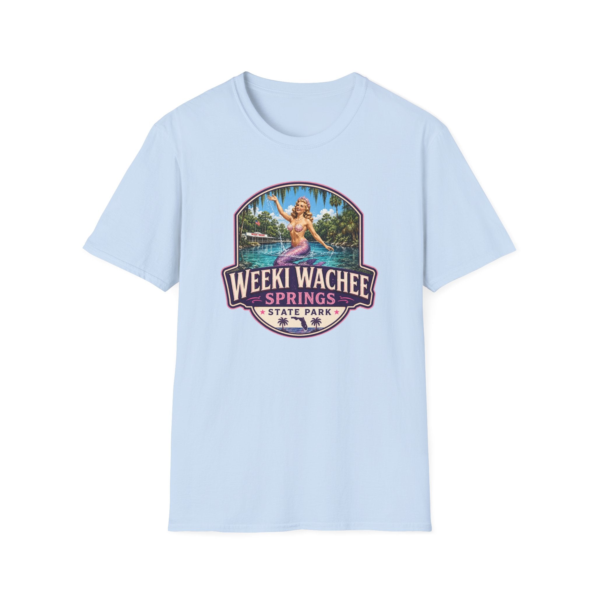 Weeki Wachee Springs — Retro Tee Pink