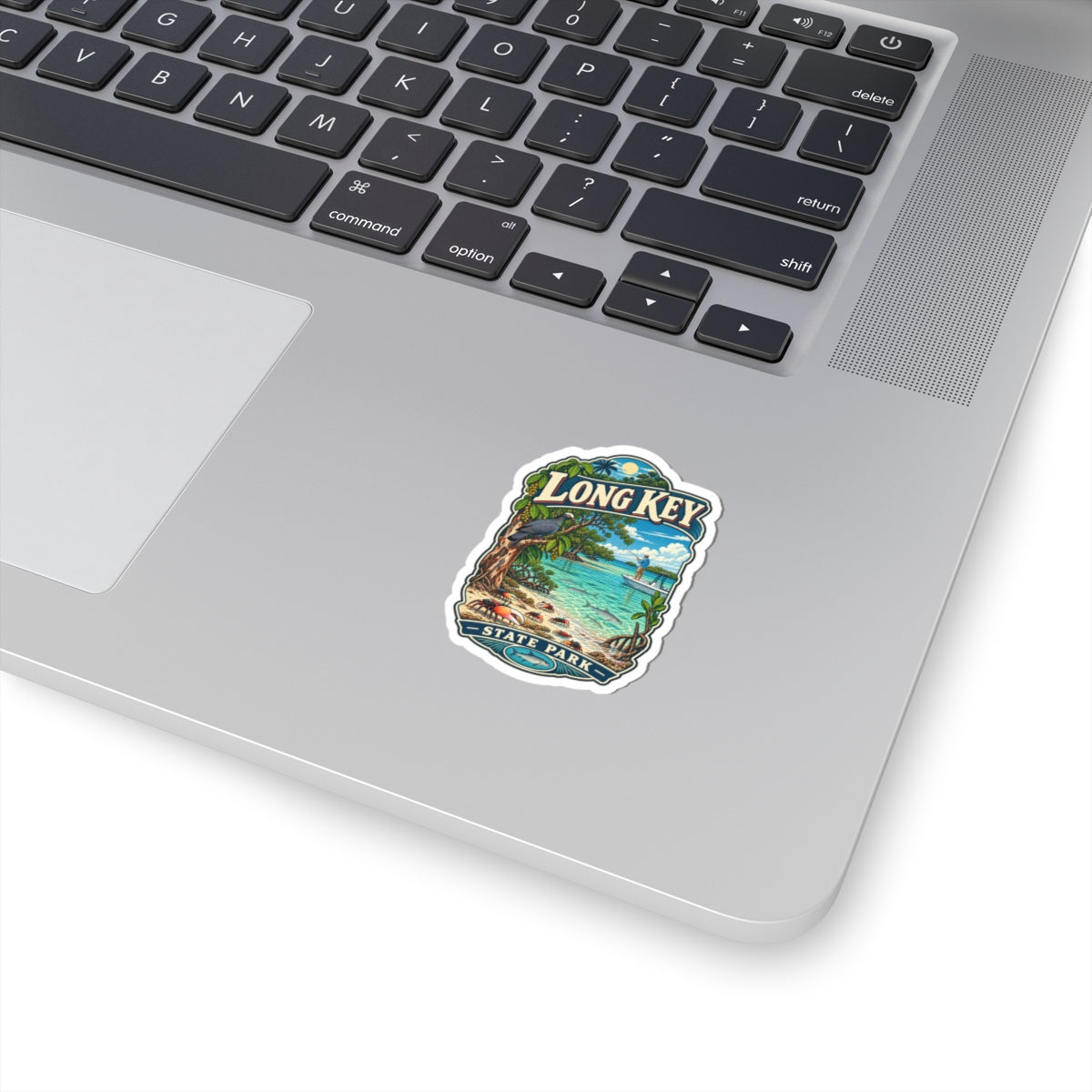 Long Key State Park Sticker — Vintage Coastal Travel Kiss-Cut Sticker