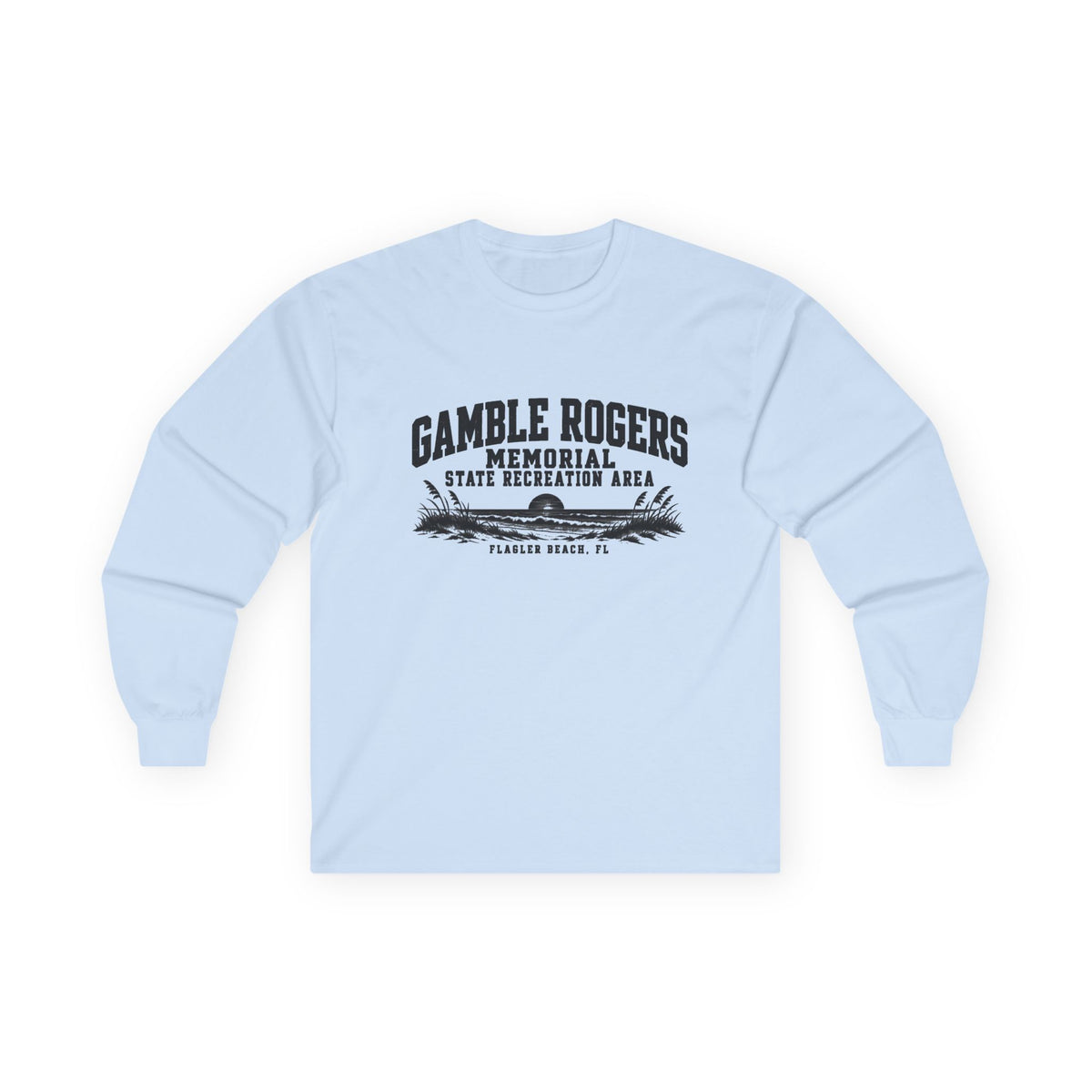 Gamble Rogers Memorial State Recreation Area Logo- Long Sleeve Tee