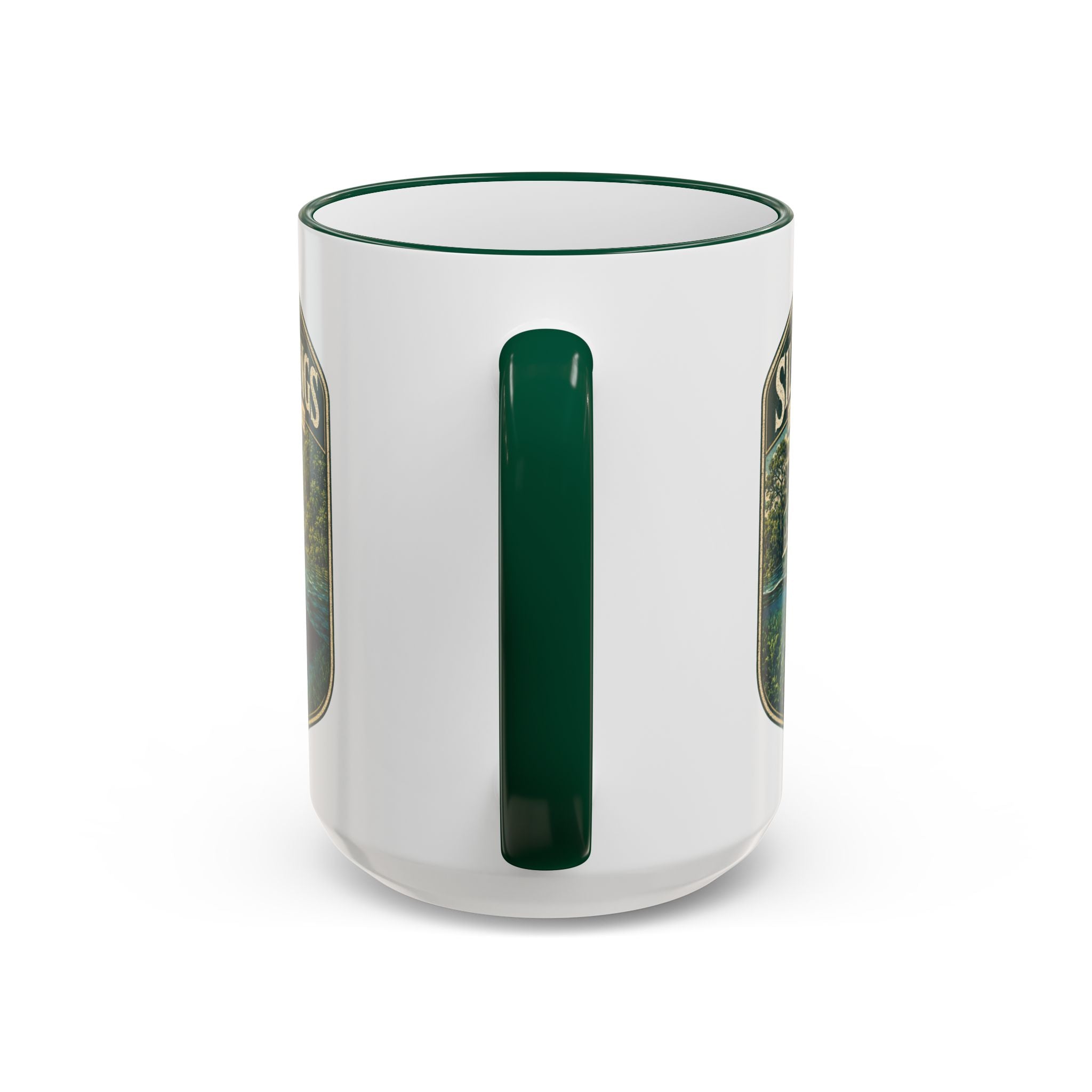 Silver Springs Vintage Mug — Accent Rim & Handle 11oz/15oz