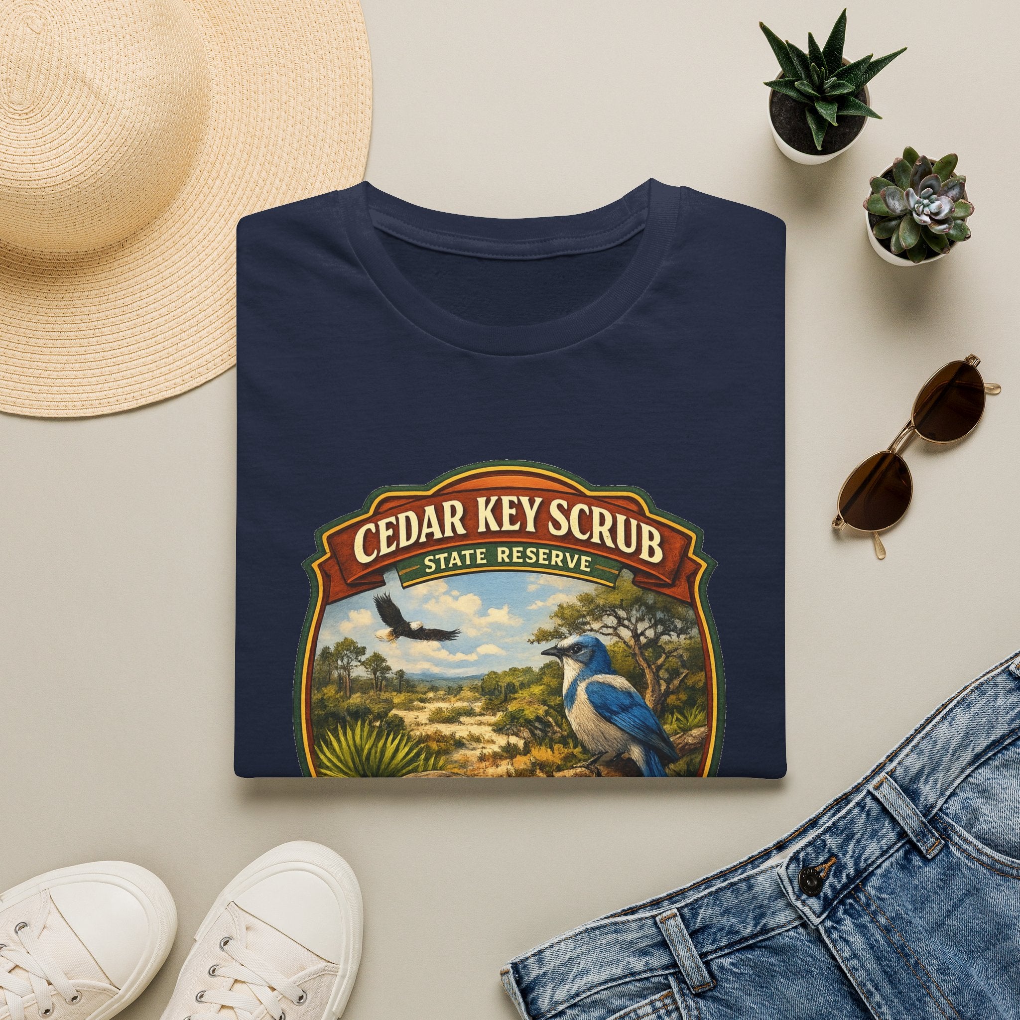 Cedar Key Scrub- Retro Tee