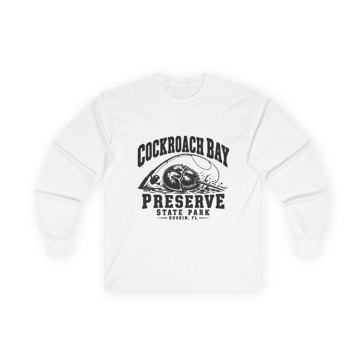 Cockroach Bay Preserve State Park Fishing Emblem- Long Sleeve Tee