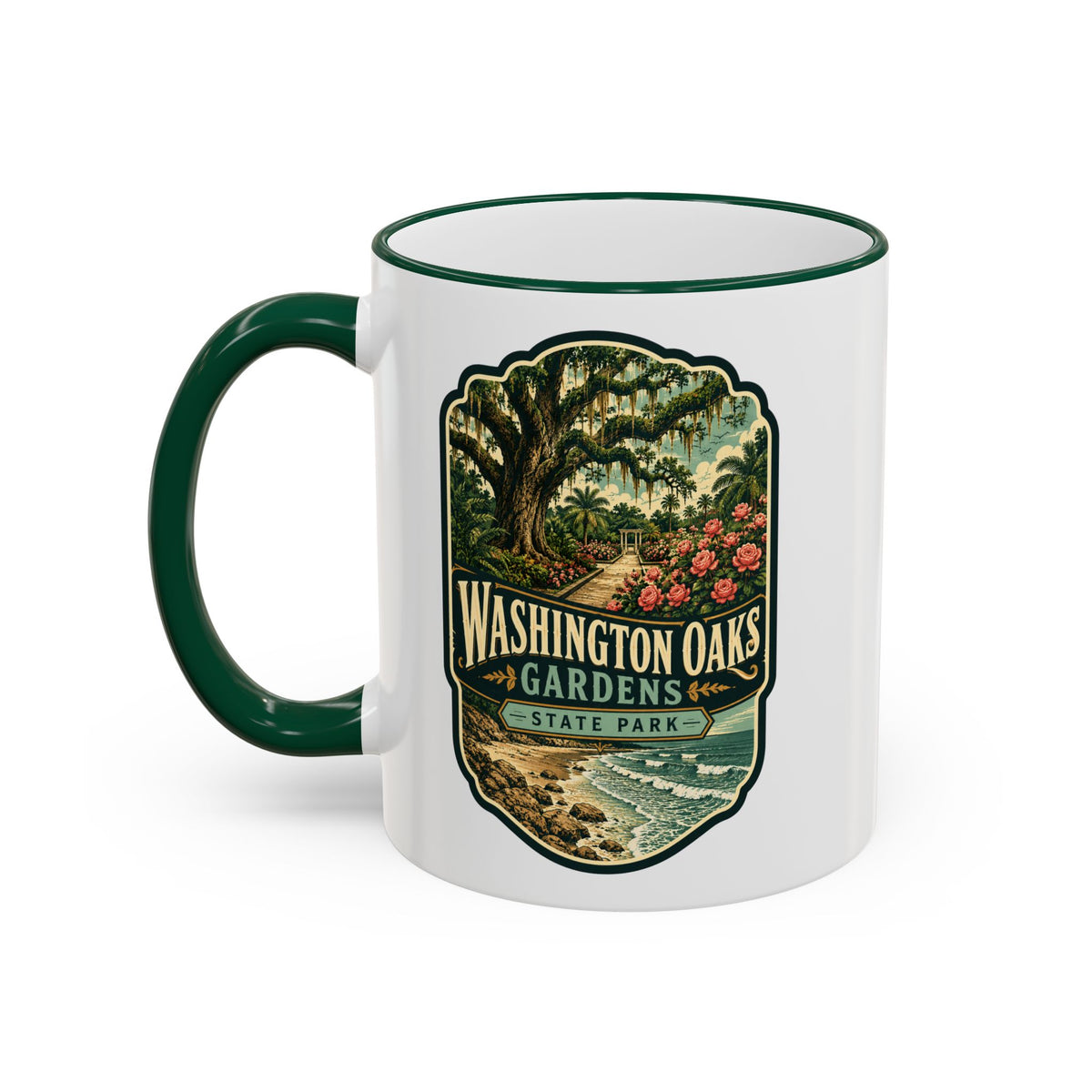 Washington Oaks Mug — Accent Rim & Handle 11oz/15oz