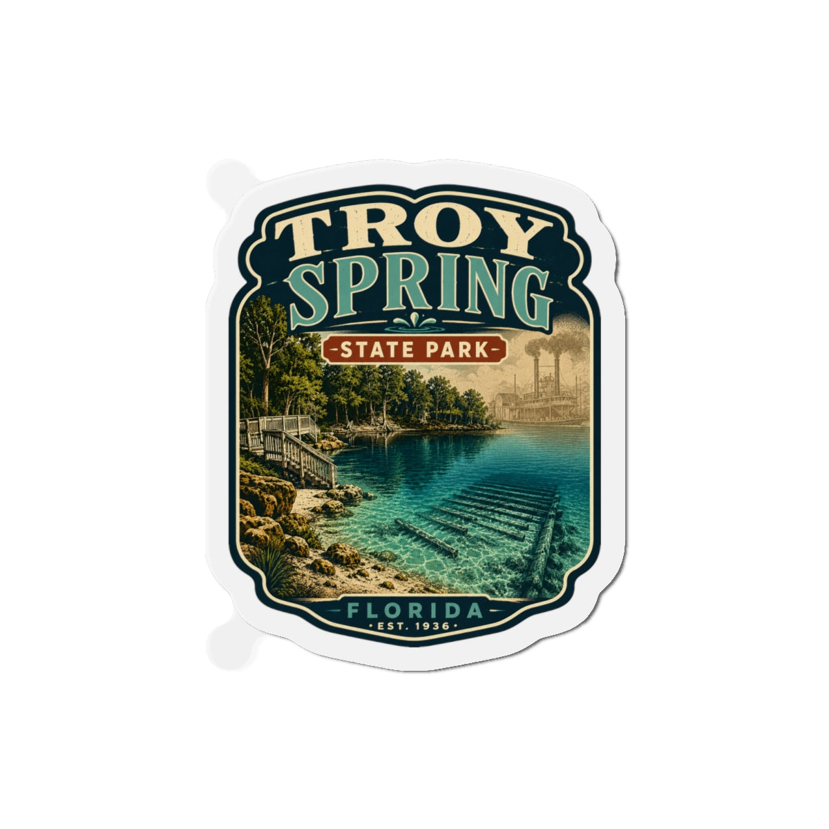 Troy Spring- Die-Cut Magnet