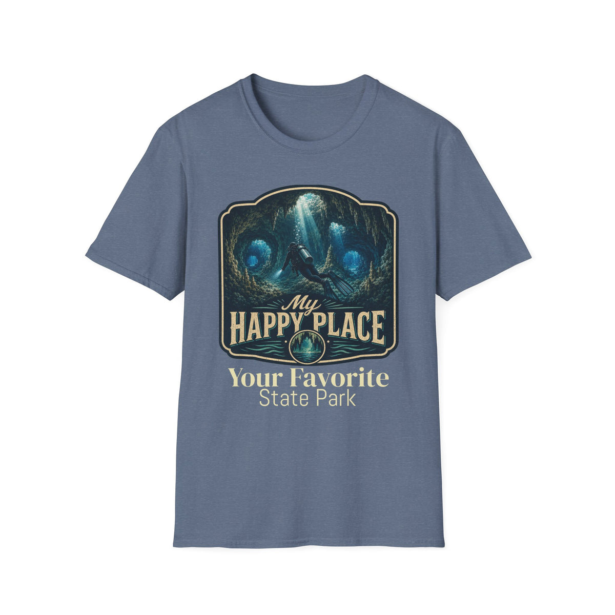 CUSTOMIZABLE Cave- Retro SCUBA Tee