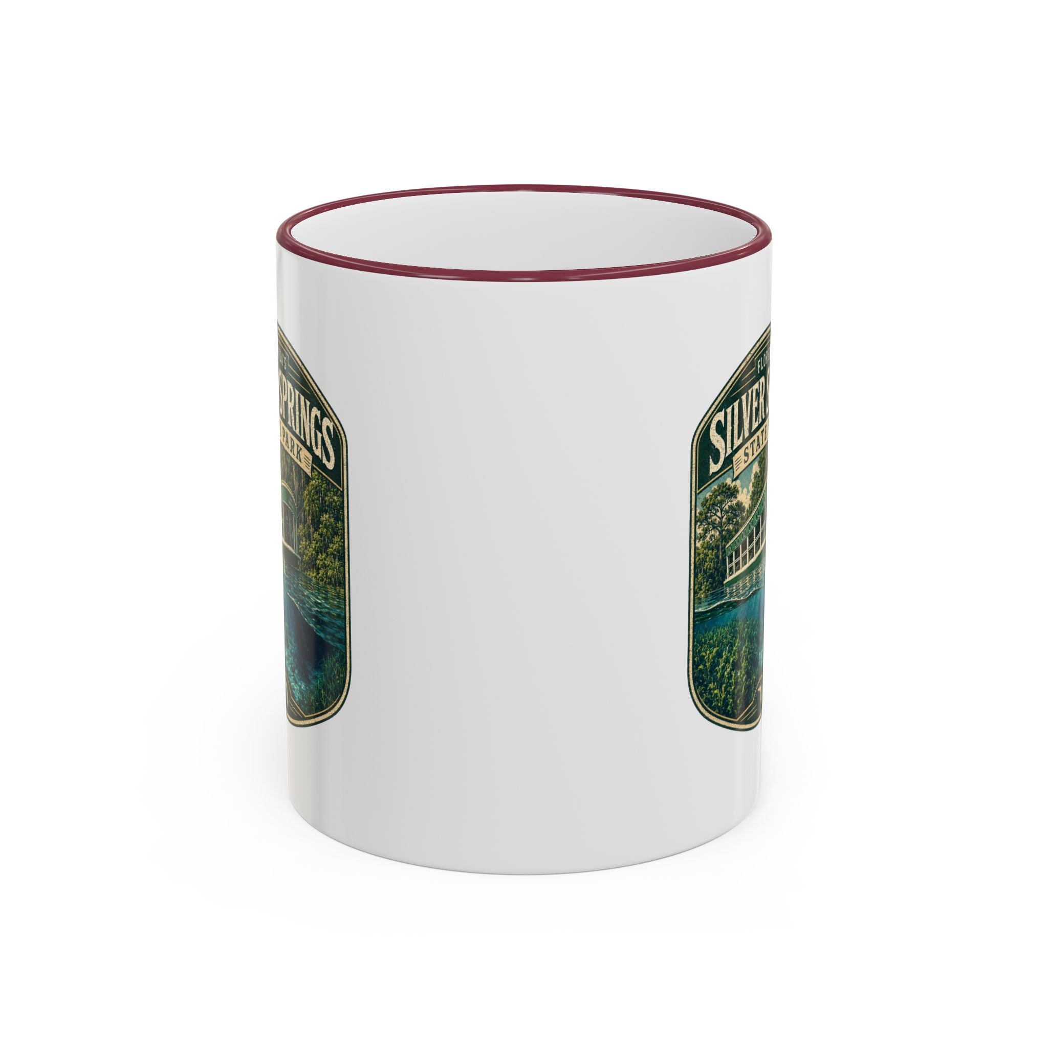 Silver Springs Vintage Mug — Accent Rim & Handle 11oz/15oz