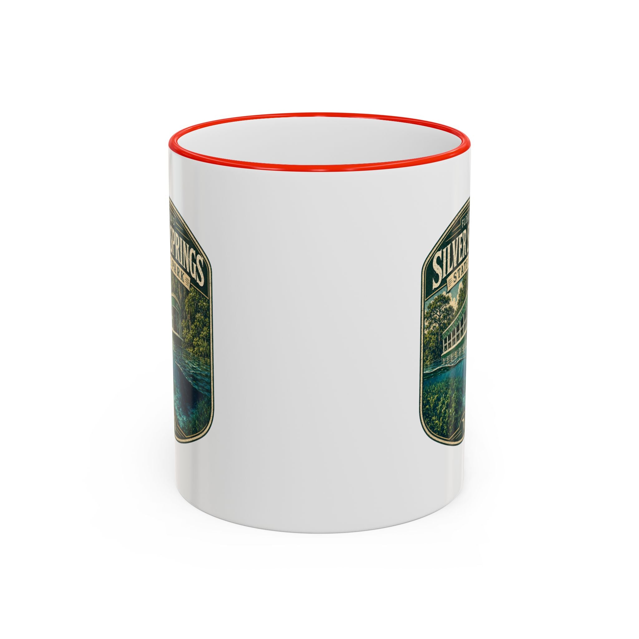 Silver Springs Vintage Mug — Accent Rim & Handle 11oz/15oz