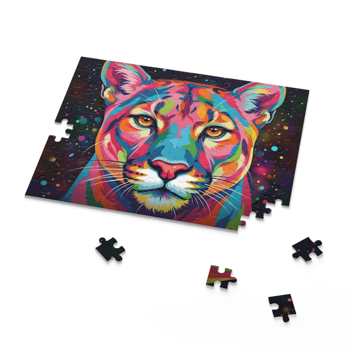 Rainbow Florida Panther Jigsaw Puzzle (120/252/500 pcs)