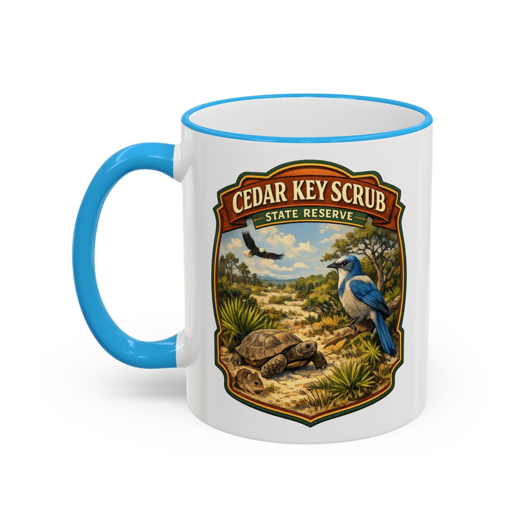 Cedar Key Scrub Accent Rim & Handle 11oz/15oz