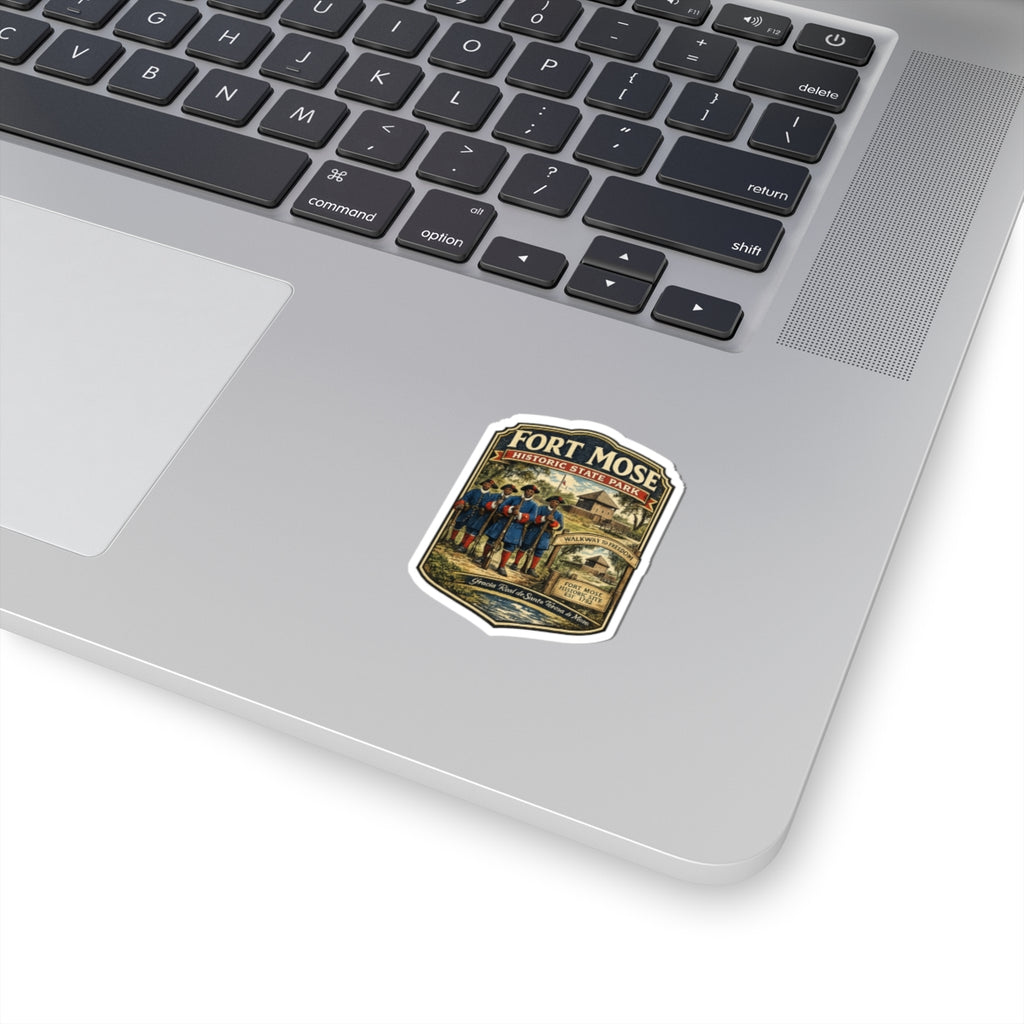 Fort Mose Historic State Park Sticker — Vintage Walkway to Freedom Kiss-Cut Sticker