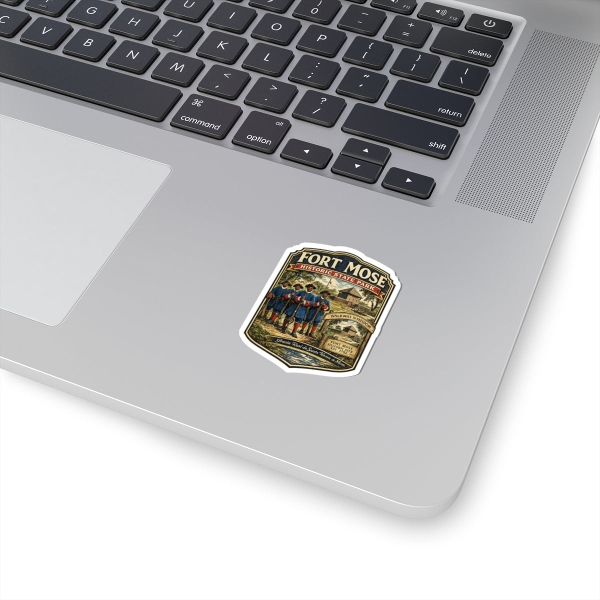Fort Mose Historic State Park Sticker — Vintage Walkway to Freedom Kiss-Cut Sticker