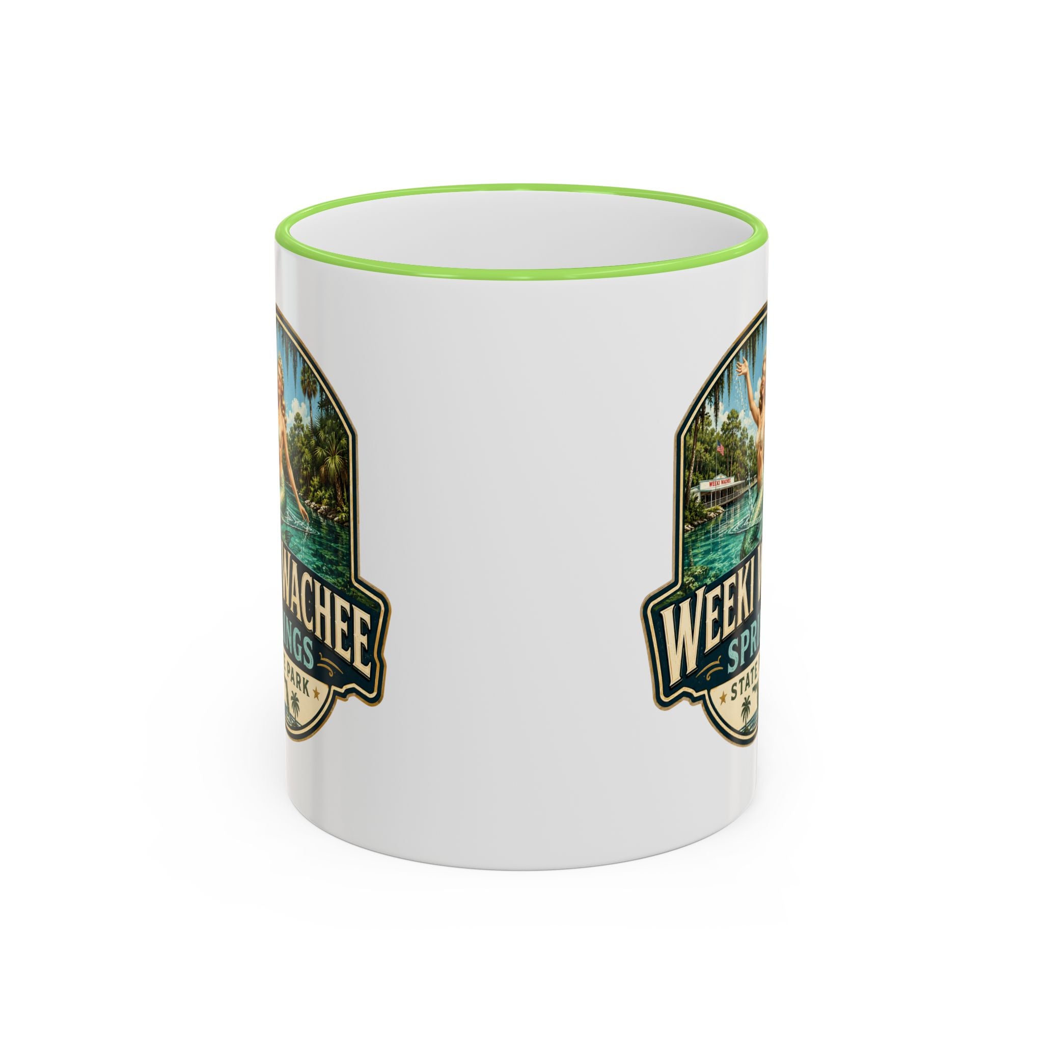 Weeki Wachee Vintage Mug — Accent Rim & Handle 11oz/15oz