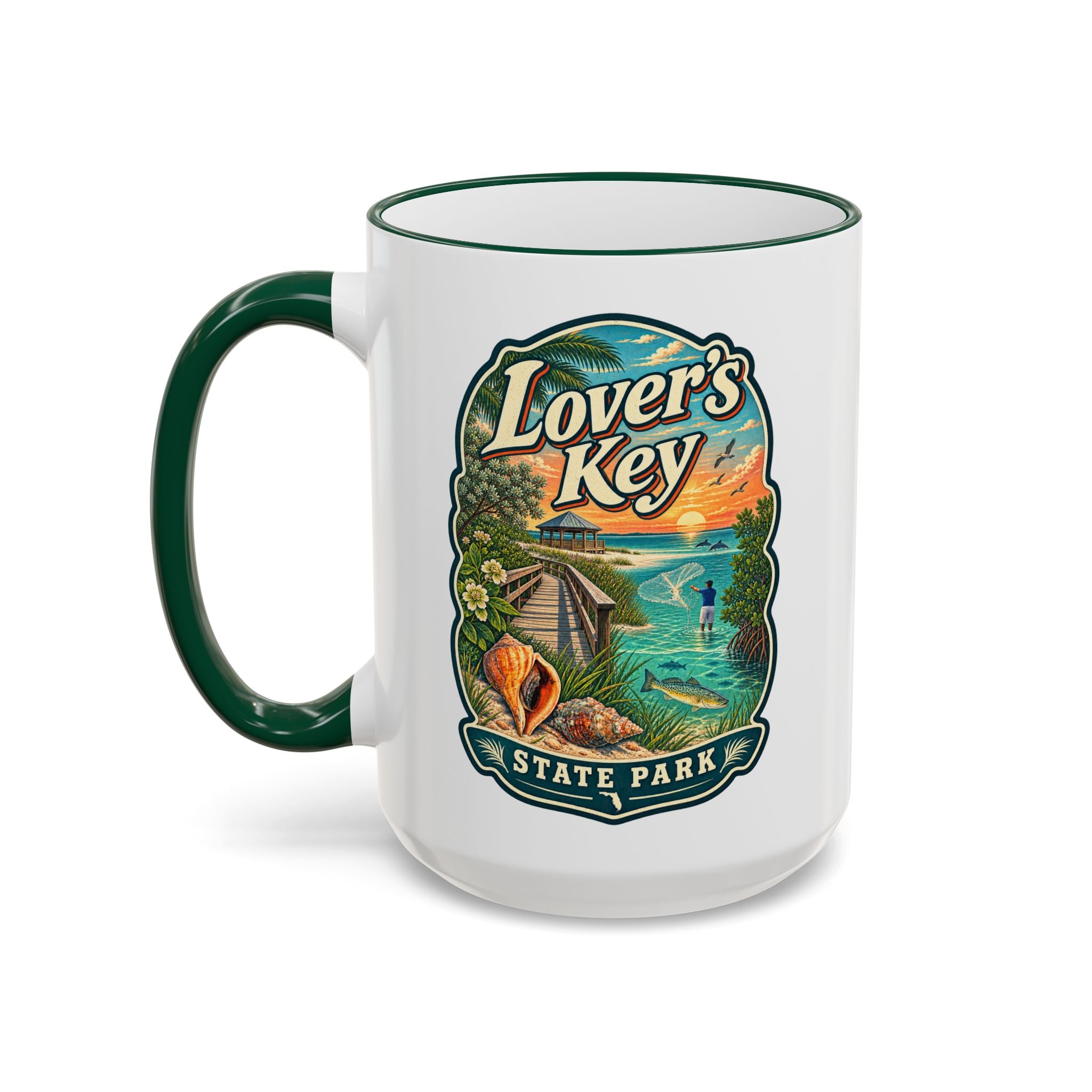 Lovers Key Accent Rim & Handle 11oz/15oz