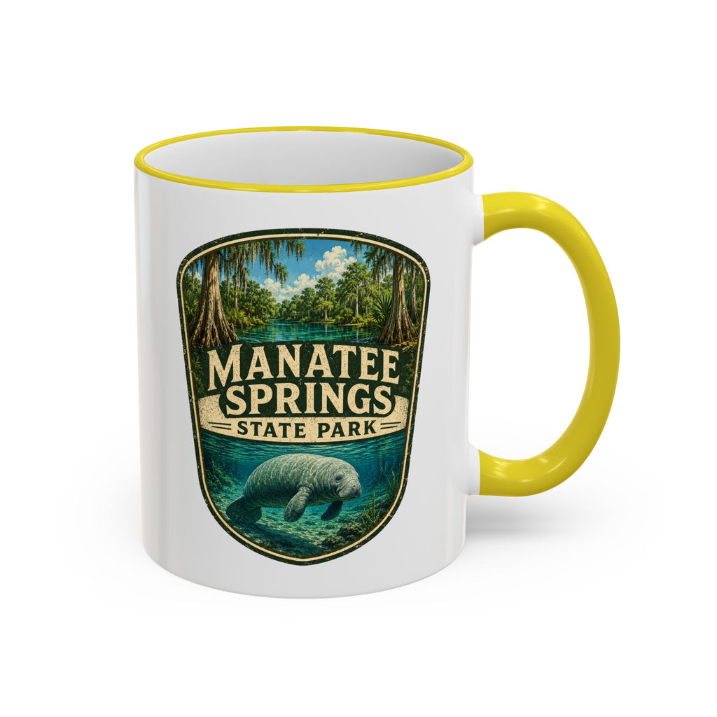 Manatee Springs Manatee Mug — Accent Rim & Handle 11oz/15oz