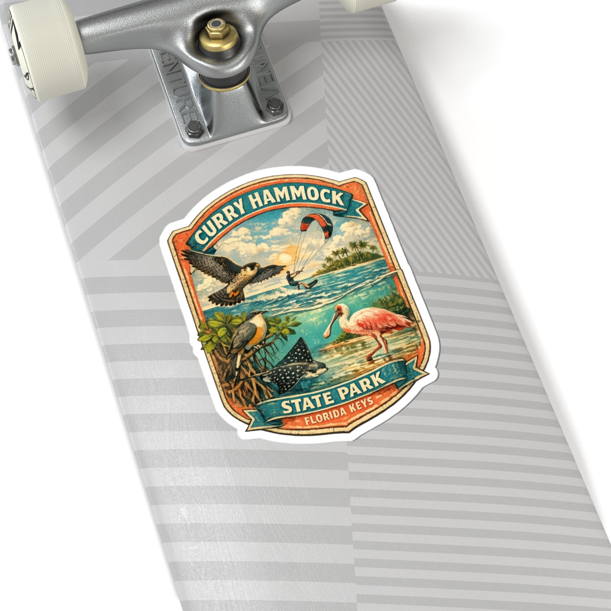 Curry Hammock State Park Sticker — Florida Keys Wildlife Vintage Travel Decal