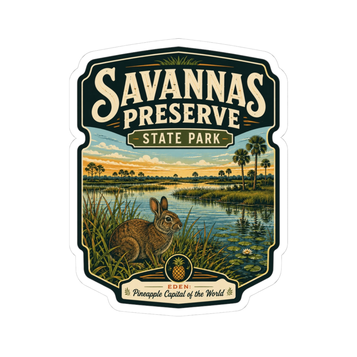 Savannas Preserve State Park Sticker — Scenic Wildlife Park Decal