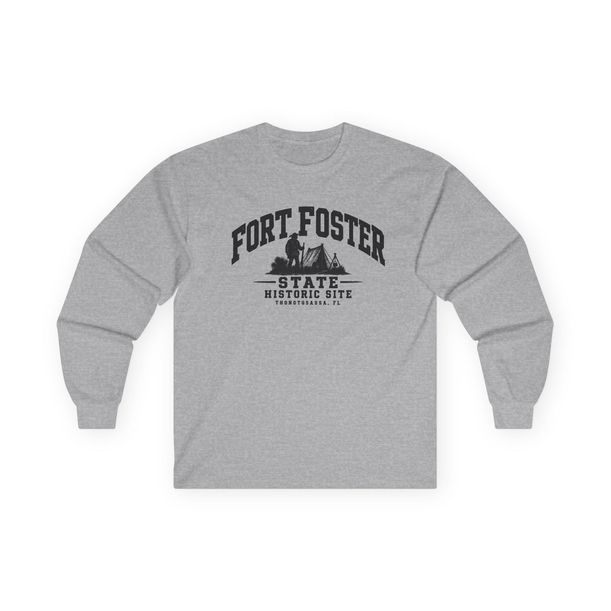 Fort Foster State Historic Site Logo- Long Sleeve Tee