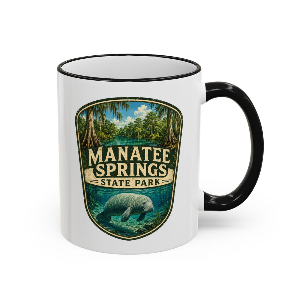 Manatee Springs Manatee Mug — Accent Rim & Handle 11oz/15oz