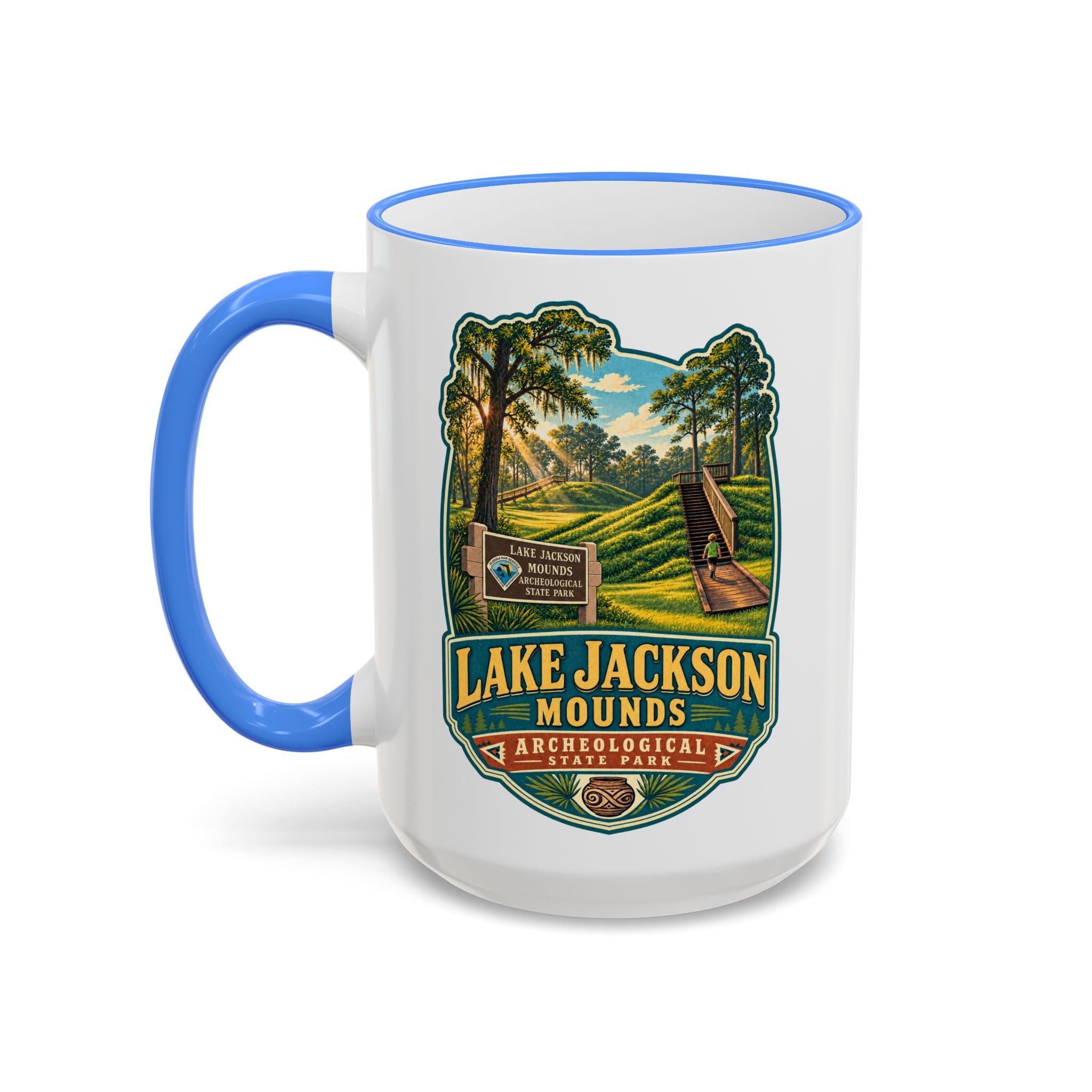 Lake Jackson Mounds Accent Rim & Handle 11oz/15oz