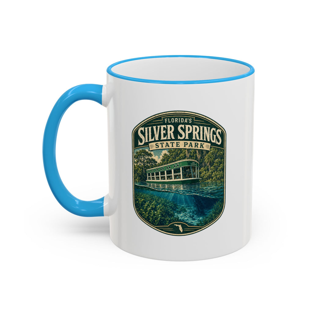 Silver Springs Vintage Mug — Accent Rim & Handle 11oz/15oz