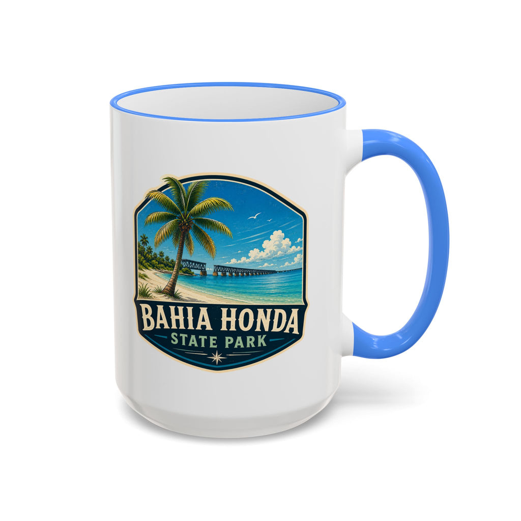 Bahia Honda Vintage Mug — Accent Rim & Handle 11oz/15oz