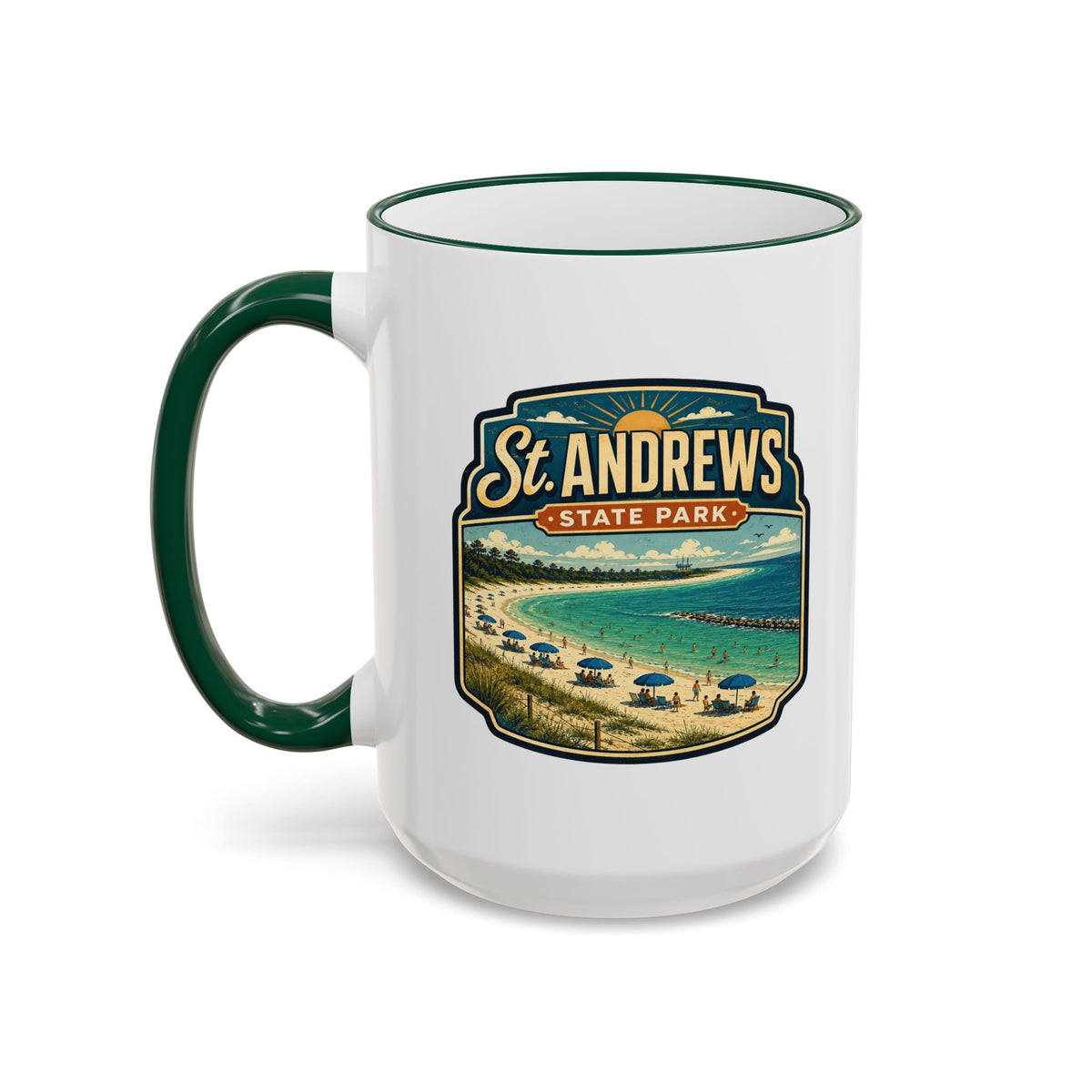 St. Andrews Mug — Accent Rim & Handle 11oz/15oz