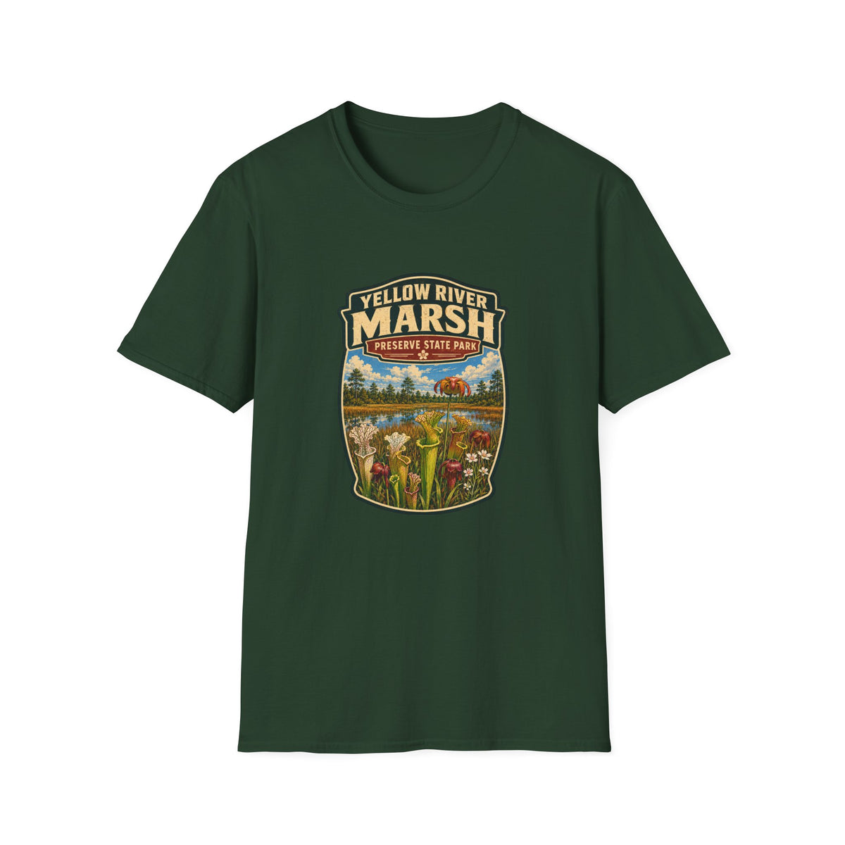Yellow River Marsh — Retro Tee