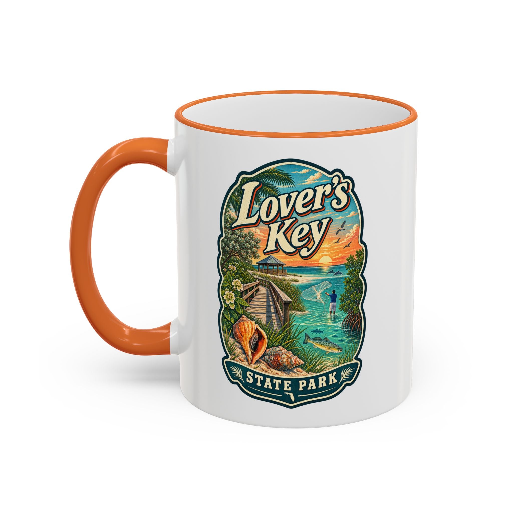 Lovers Key Accent Rim & Handle 11oz/15oz