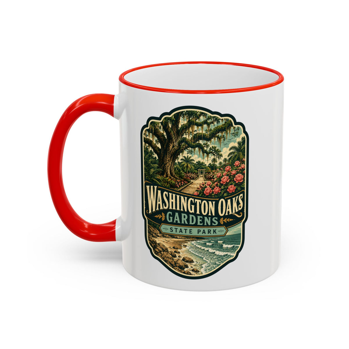 Washington Oaks Mug — Accent Rim & Handle 11oz/15oz