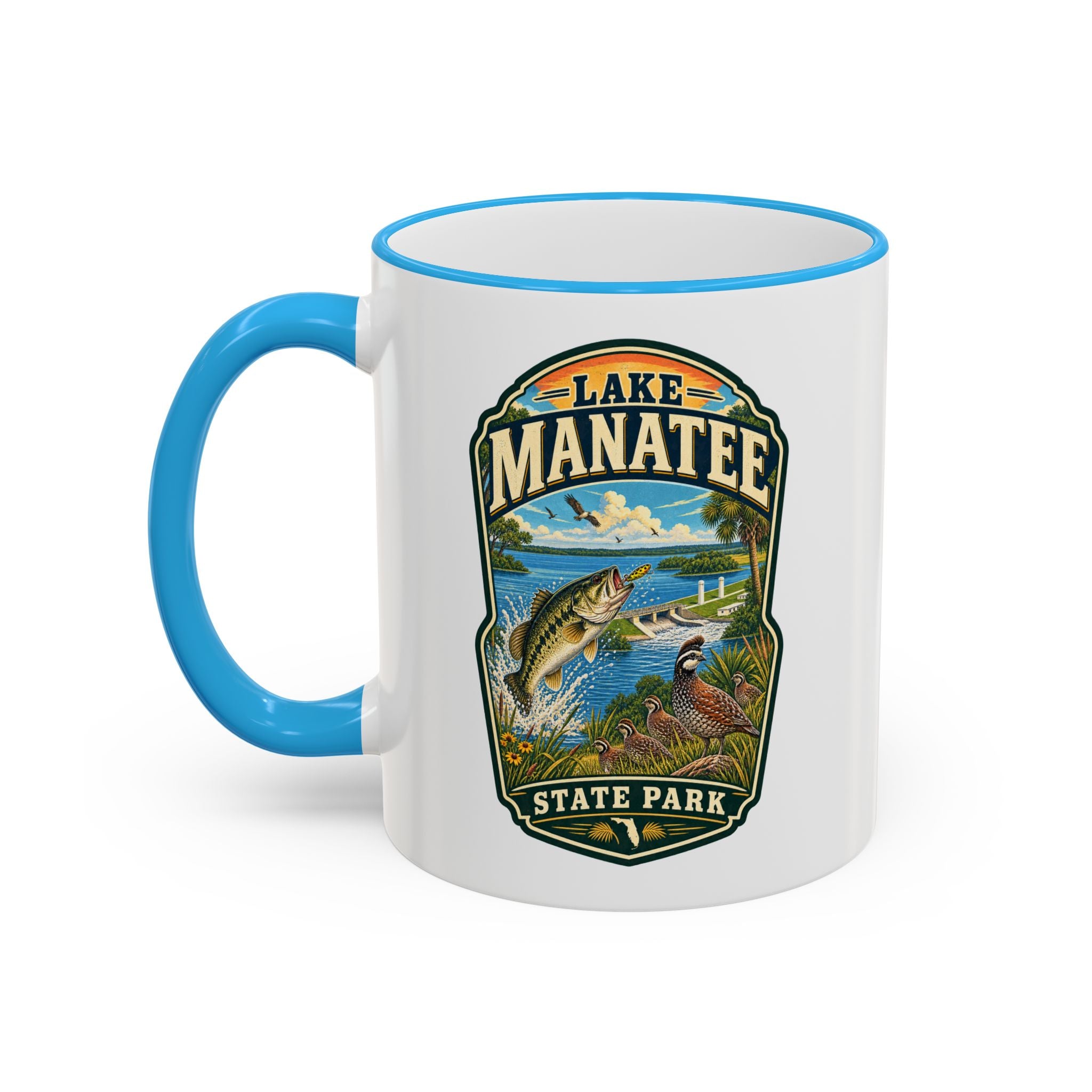 Lake Manatee Accent Rim & Handle 11oz/15oz