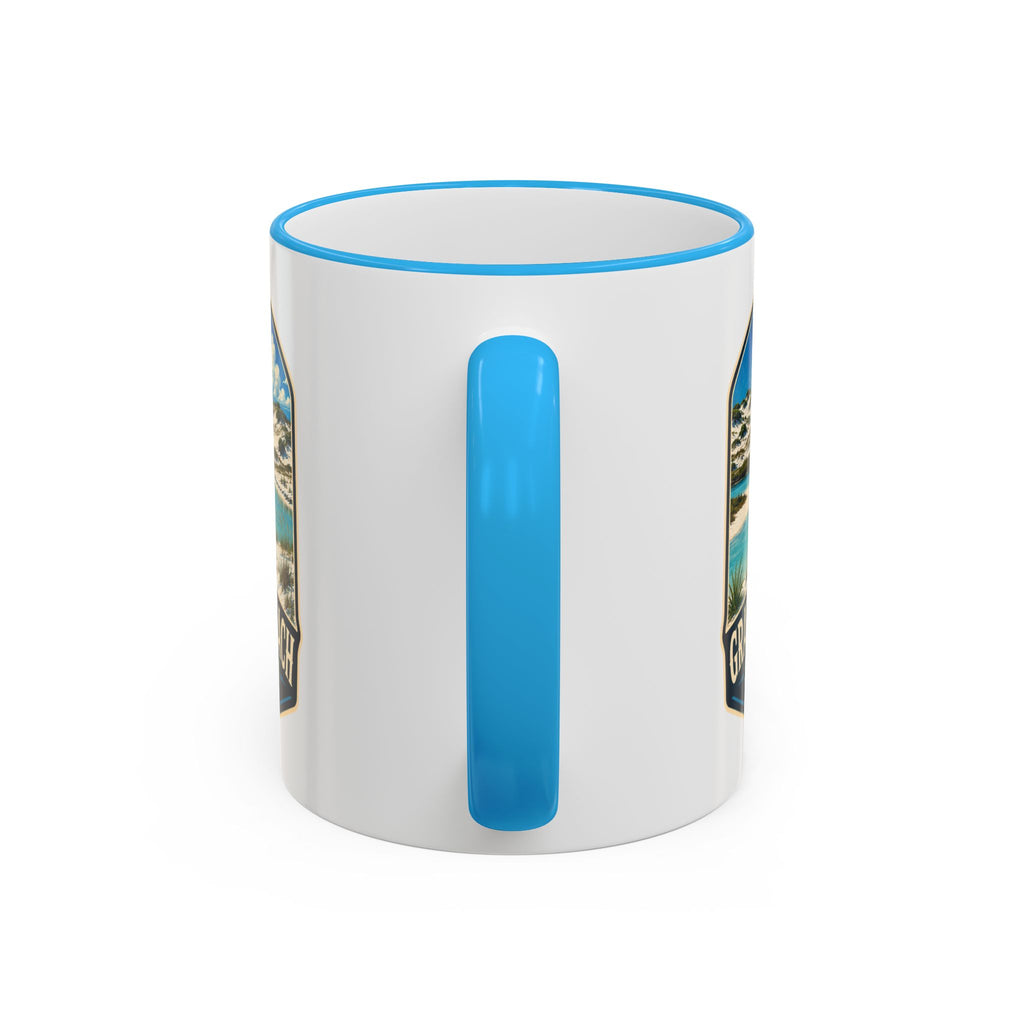 Grayton Beach Vintage Mug — Accent Rim & Handle 11oz/15oz