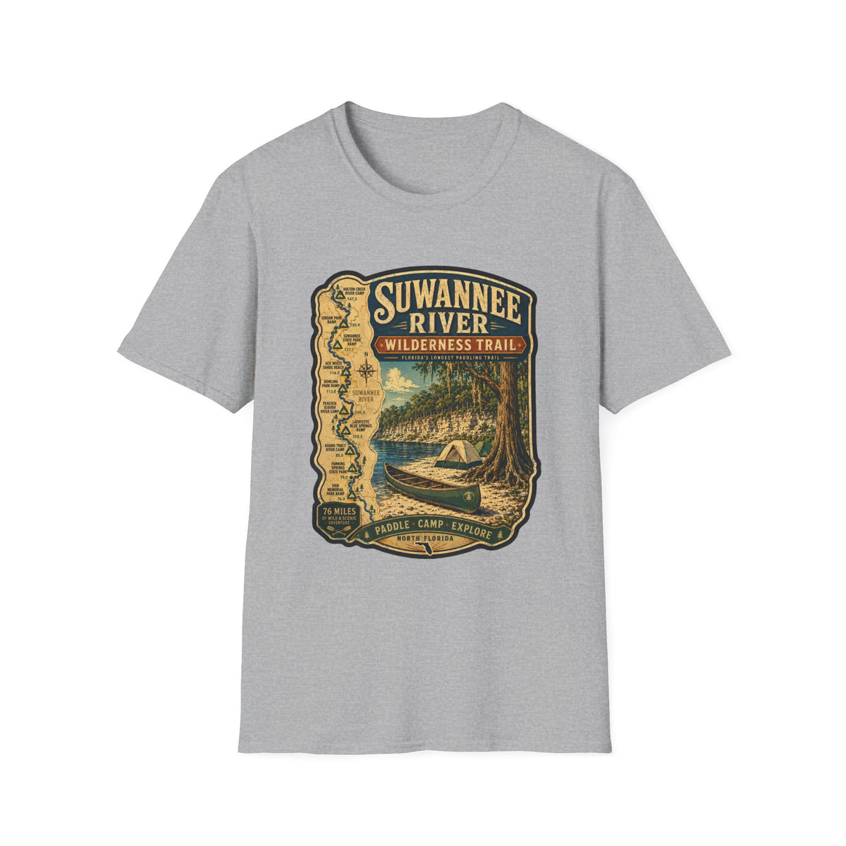 Suwannee River Wilderness Trail - Retro Tee