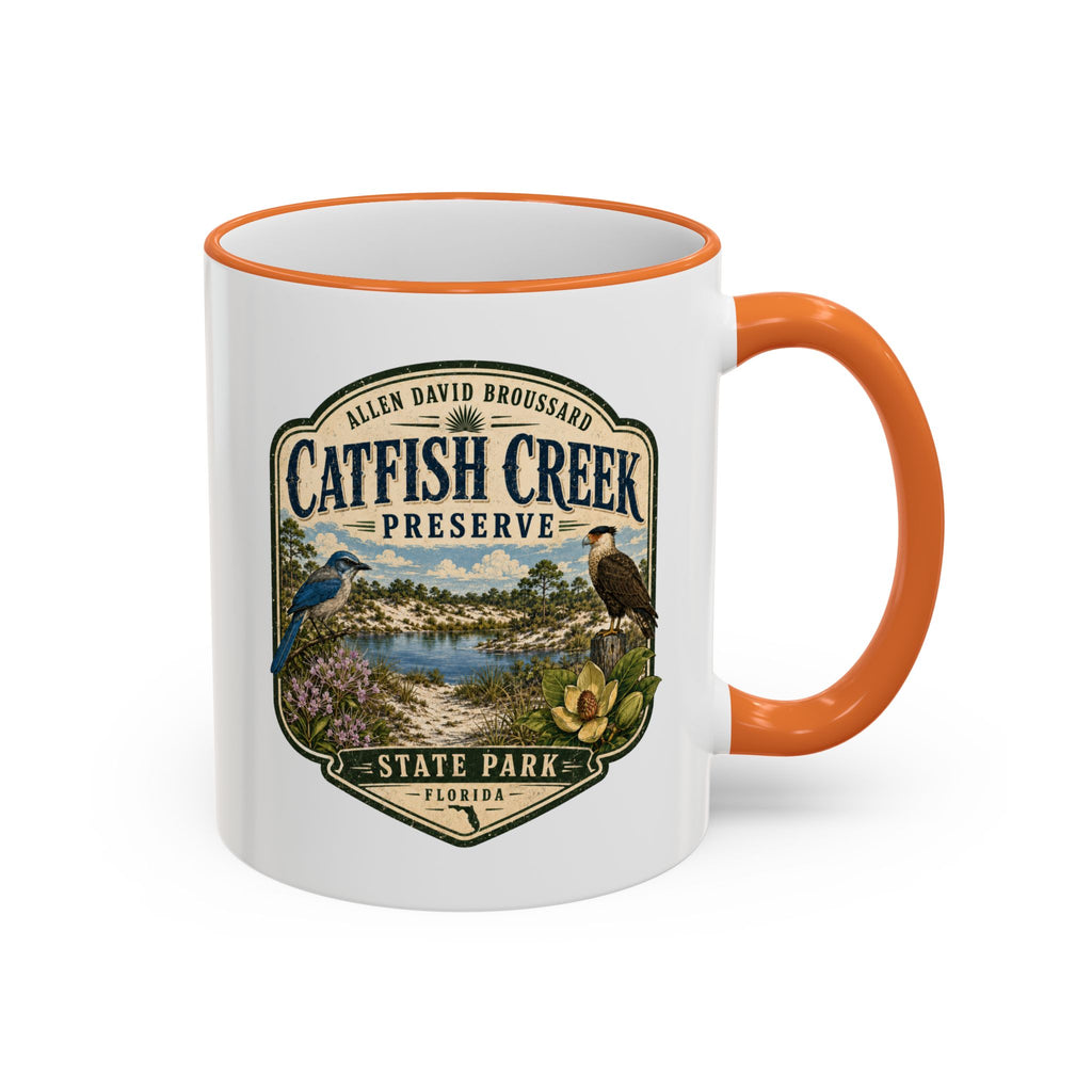 Catfish Creek Vintage Mug — Accent Rim & Handle 11oz/15oz