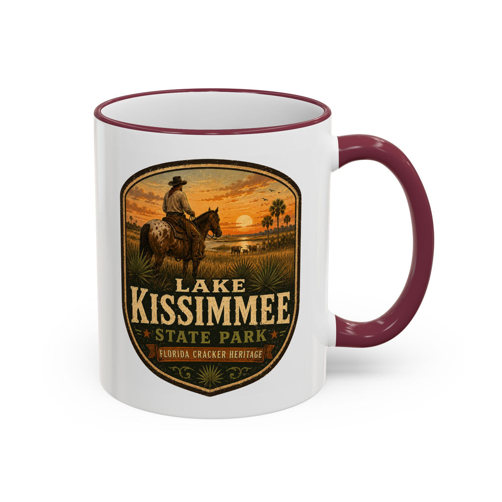 Lake Kissimmee Sunset Mug — Accent Rim & Handle 11oz/15oz