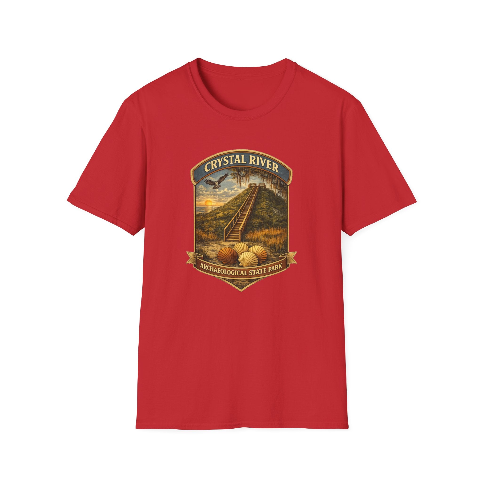 Crystal River Archaeological- Retro Tee