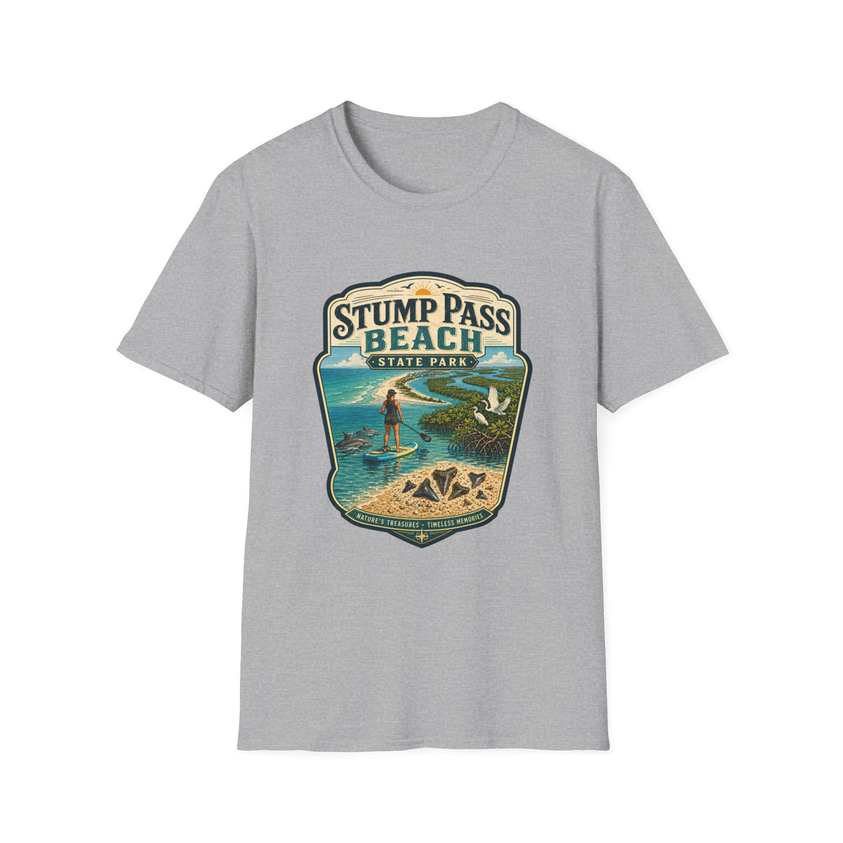Stump Pass Beach — Retro Tee
