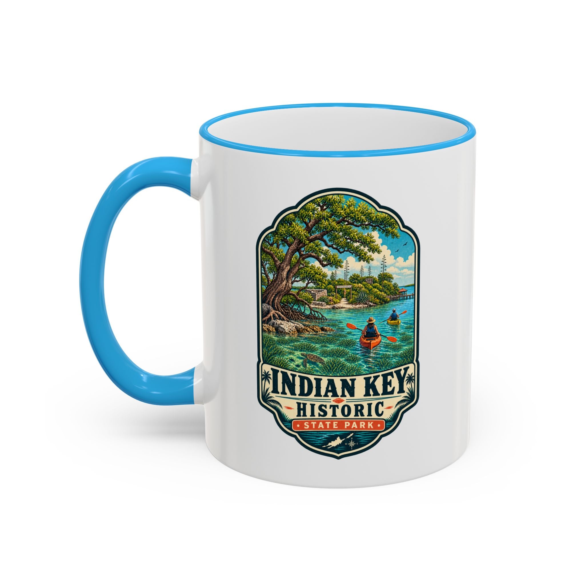 Indian Key Accent Rim & Handle 11oz/15oz