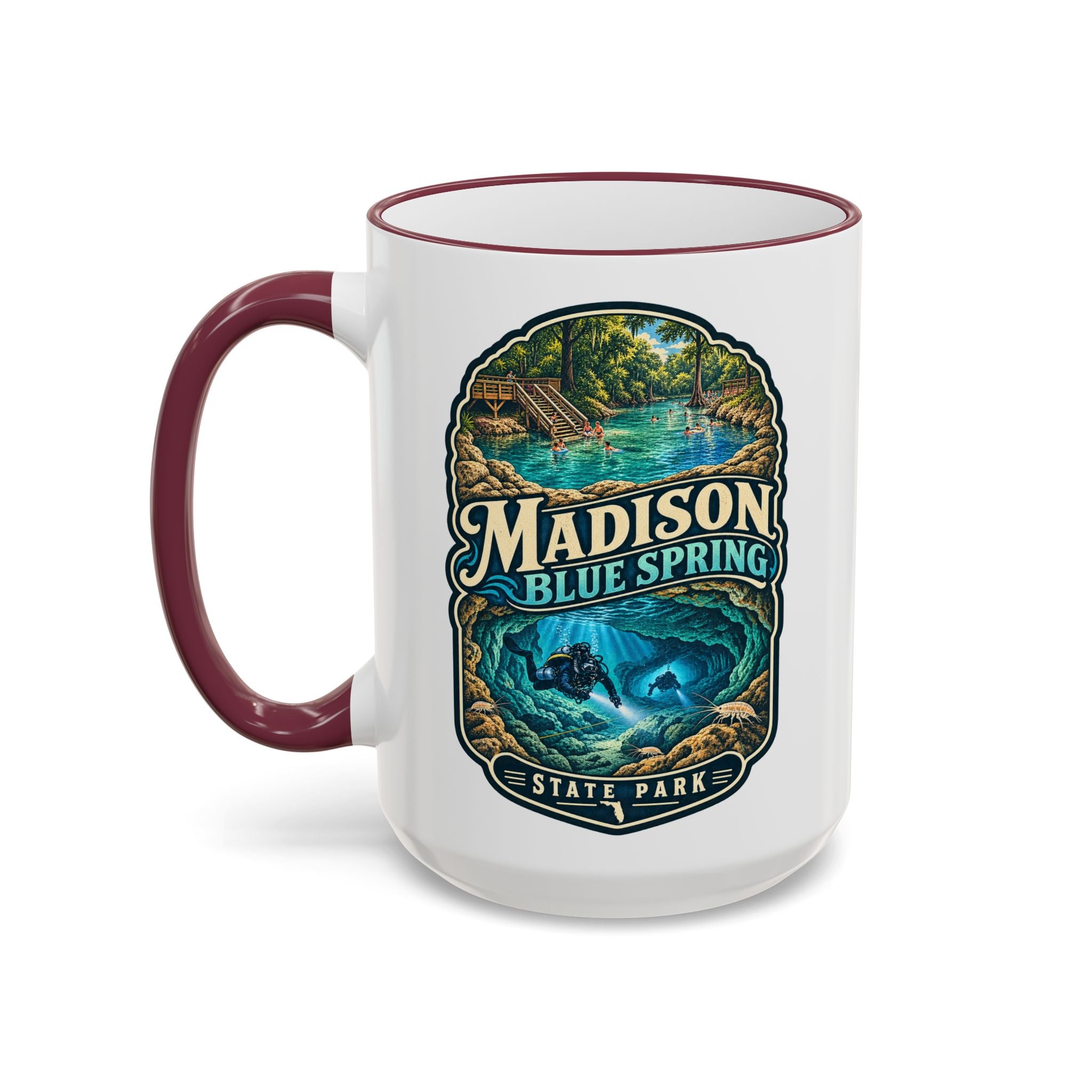 Madison Blue Spring Accent Rim & Handle 11oz/15oz