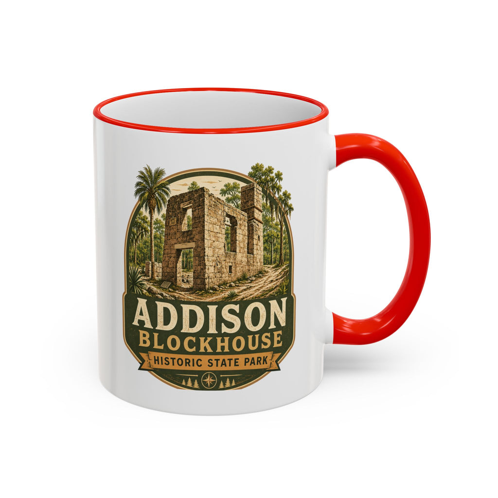 Addison Blockhouse Vintage Mug — Accent Rim & Handle 11oz/15oz