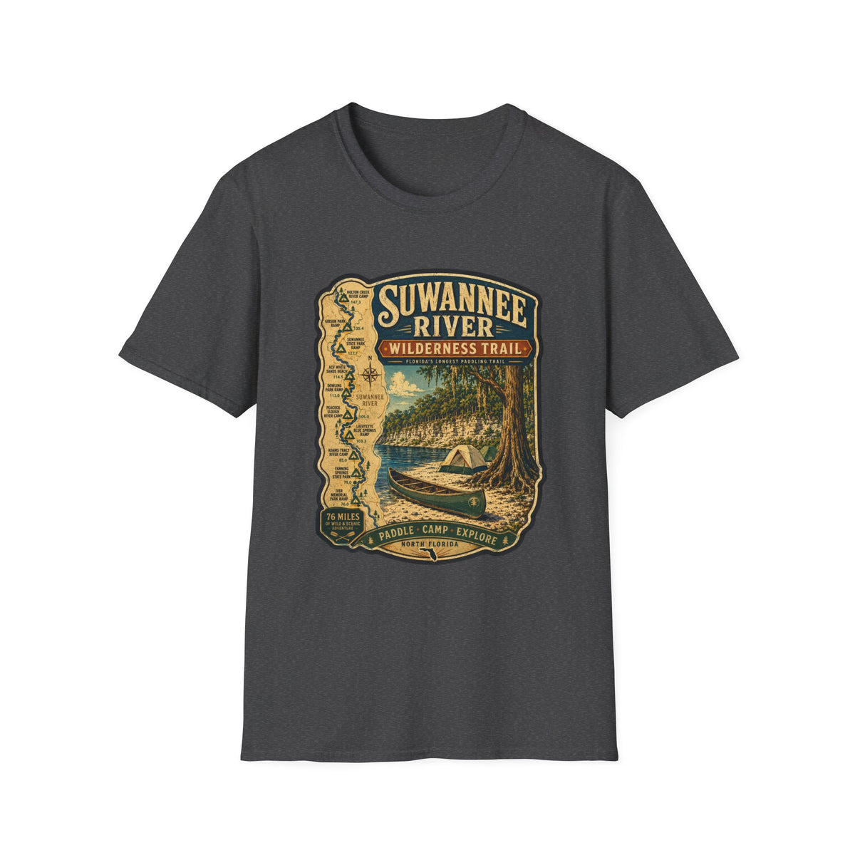 Suwannee River Wilderness Trail - Retro Tee