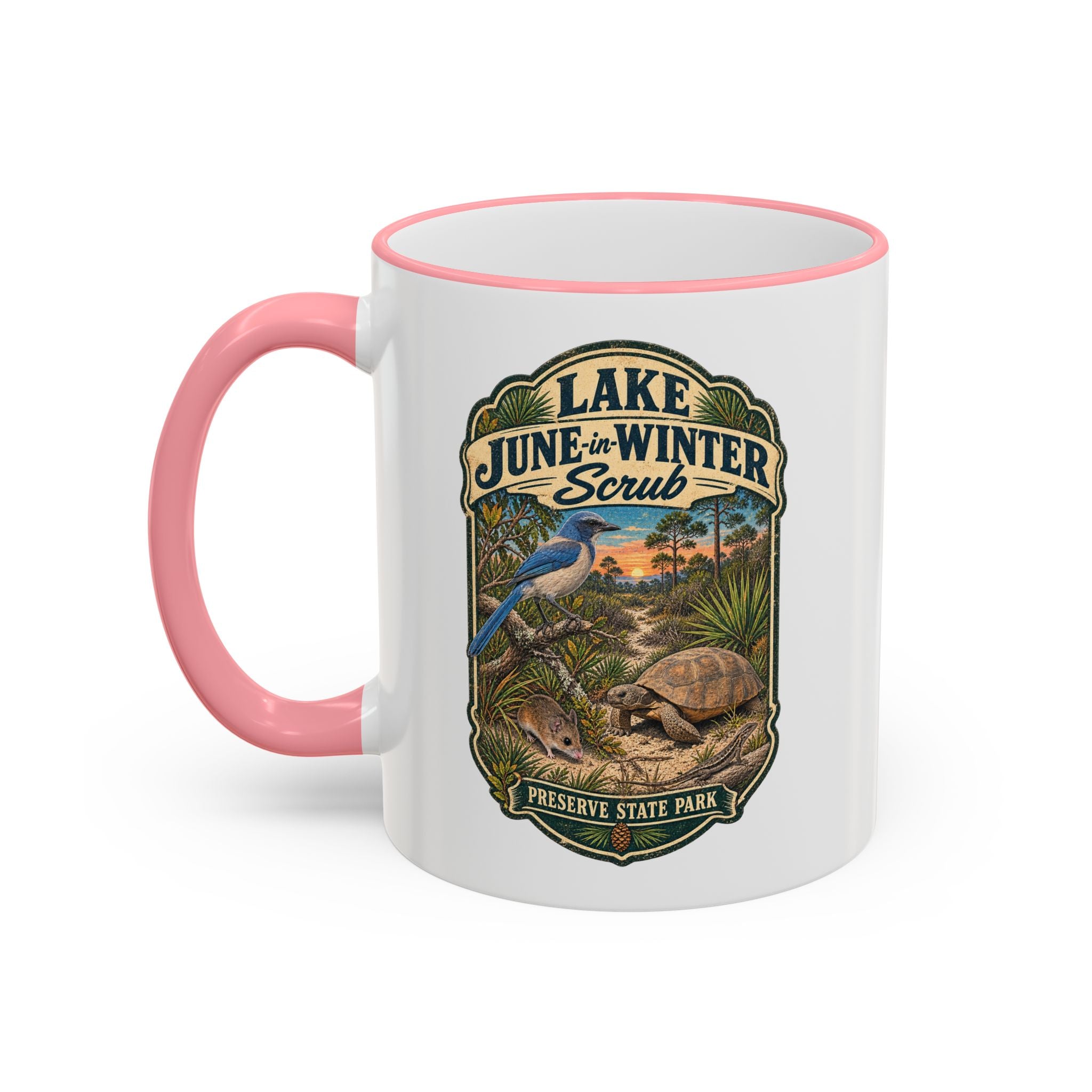 Lake June-in-Winter Accent Rim & Handle 11oz/15oz