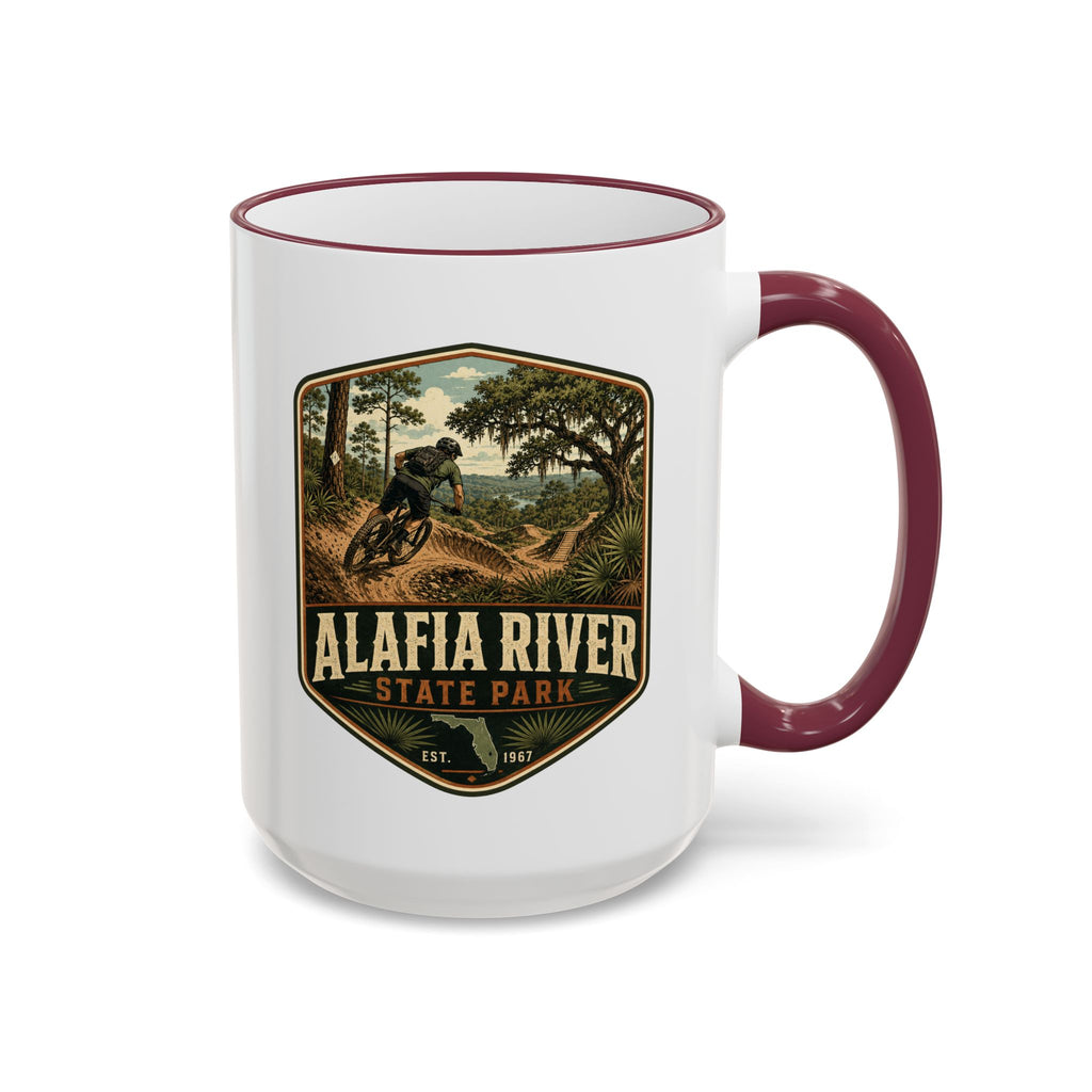 Alafia River Vintage Mug — Accent Rim & Handle 11oz/15oz