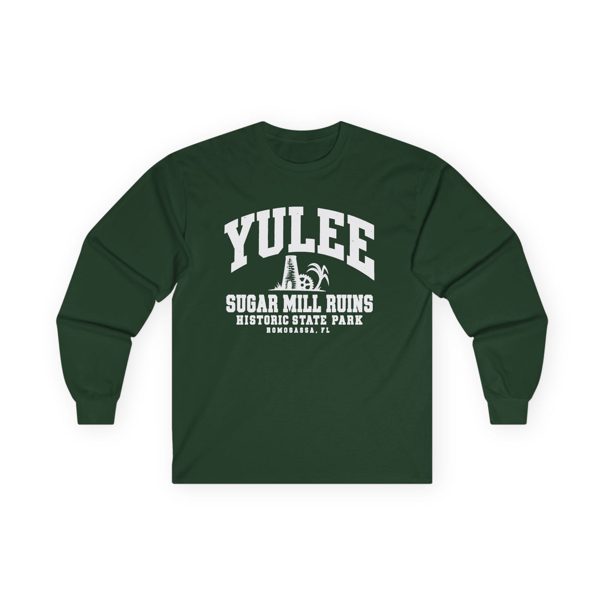 Yulee Sugar Mill Ruins Historic State Park Logo- Long Sleeve Tee