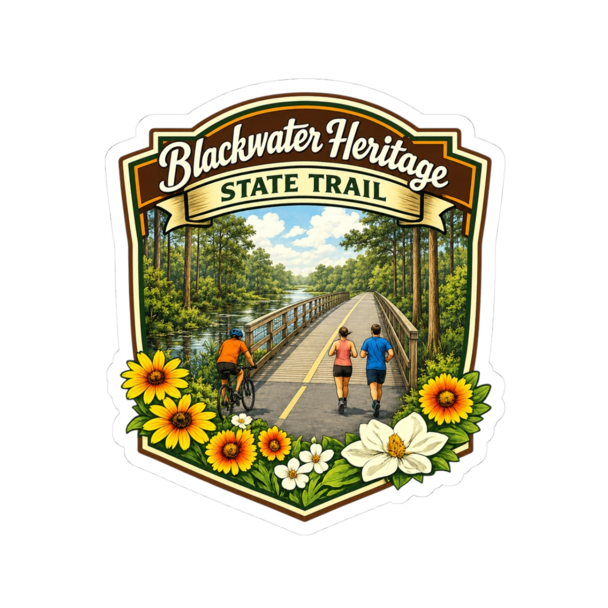 Blackwater Heritage State Trail Sticker — Outdoor Trail Bike & Run Scenic Decal