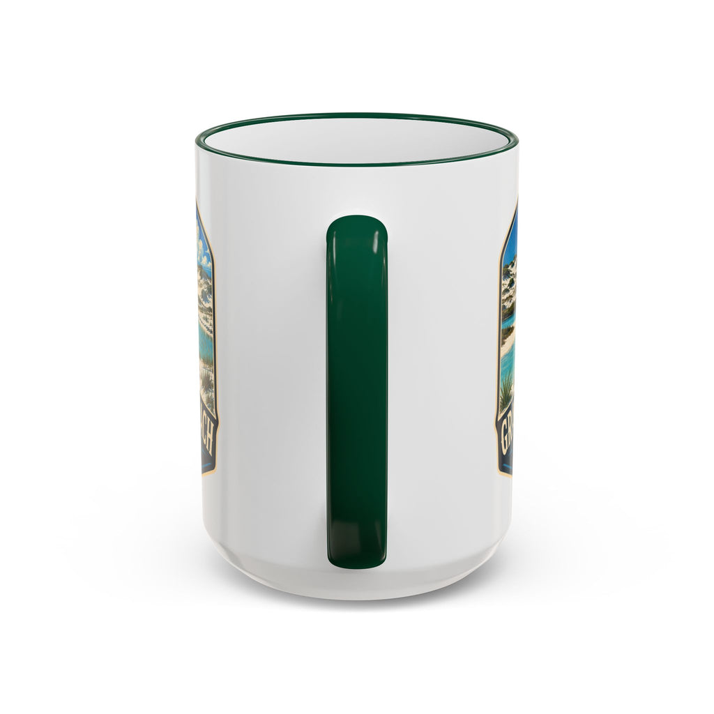 Grayton Beach Vintage Mug — Accent Rim & Handle 11oz/15oz