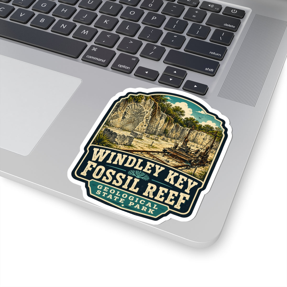 Windley Key Fossil Reef Sticker — Vintage Geological State Park Decal